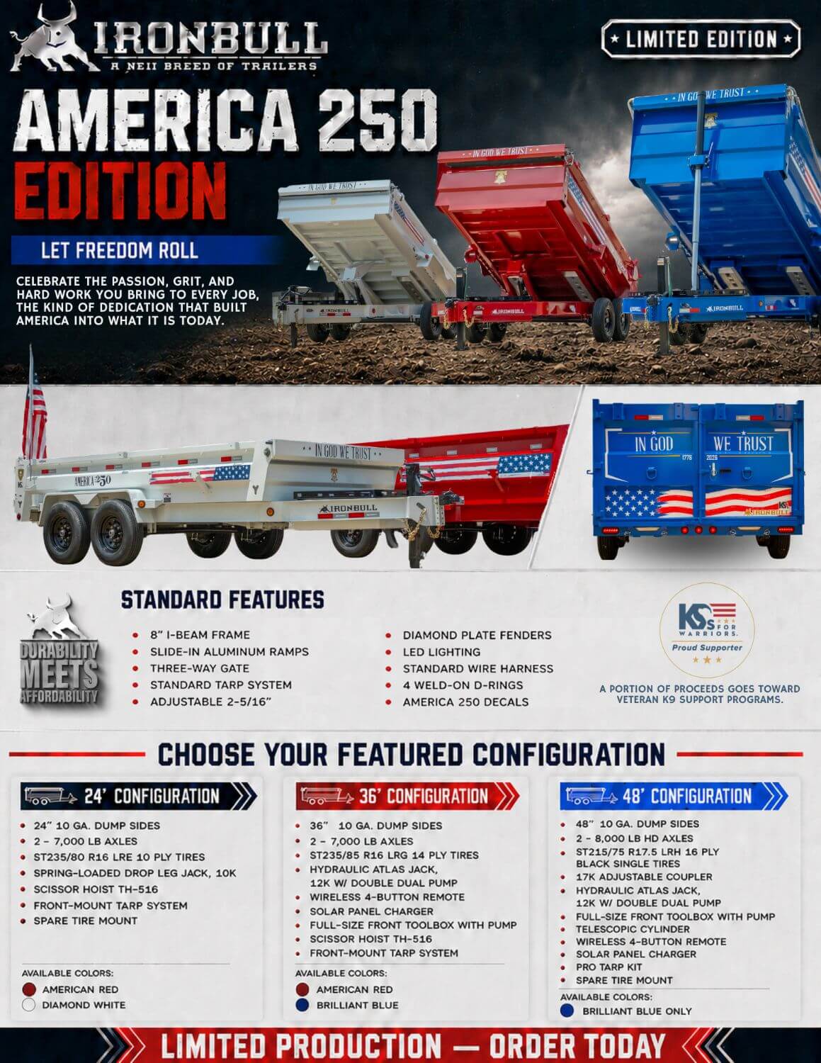 Iron Bull AMERICA-250 Let Freedom Roll